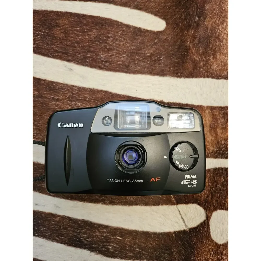 Vintage Canon Prima AF-8 35mm Camera Point & Shoot Film Camera Tested